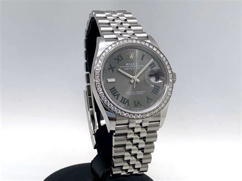 rolex datejust wimbledon diamond bezel|rolex datejust wimbledon pics.